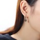 1 Piece Titanium Steel Earrings Black Silver Gold 316L Stainless Steel Snowflake Men Women Jewelry