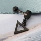 1 Piece Titanium Steel Earrings Fashion 316L Stainless Steel Triangle Pendant Ear Stud for Men Women 1 Piece Titanium Steel Earrings Fashion 316L Stainless Steel Triangle Pendant Ear Stud for Men Women