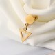 1 Piece Titanium Steel Earrings Fashion 316L Stainless Steel Triangle Pendant Ear Stud for Men Women 1 Piece Titanium Steel Earrings Fashion 316L Stainless Steel Triangle Pendant Ear Stud for Men Women