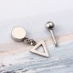 1 Piece Titanium Steel Earrings Fashion 316L Stainless Steel Triangle Pendant Ear Stud for Men Women 1 Piece Titanium Steel Earrings Fashion 316L Stainless Steel Triangle Pendant Ear Stud for Men Women