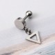 1 Piece Titanium Steel Earrings Fashion 316L Stainless Steel Triangle Pendant Ear Stud for Men Women 1 Piece Titanium Steel Earrings Fashion 316L Stainless Steel Triangle Pendant Ear Stud for Men Women