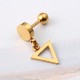 1 Piece Titanium Steel Earrings Fashion 316L Stainless Steel Triangle Pendant Ear Stud for Men Women 1 Piece Titanium Steel Earrings Fashion 316L Stainless Steel Triangle Pendant Ear Stud for Men Women