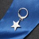 1Pc Titanium Steel Simple Style Star Pendant Ear Stud Fashion Earrings for Men