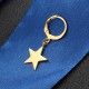1Pc Titanium Steel Simple Style Star Pendant Ear Stud Fashion Earrings for Men 1Pc Titanium Steel Simple Style Star Pendant Ear Stud Fashion Earrings for Men
