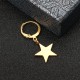 1Pc Titanium Steel Simple Style Star Pendant Ear Stud Fashion Earrings for Men