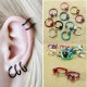 1pc Clip On Hoop Body Nose Lip Bead Ring No Piercing Spring Ear Stud 1pc Clip On Hoop Body Nose Lip Bead Ring No Piercing Spring Ear Stud