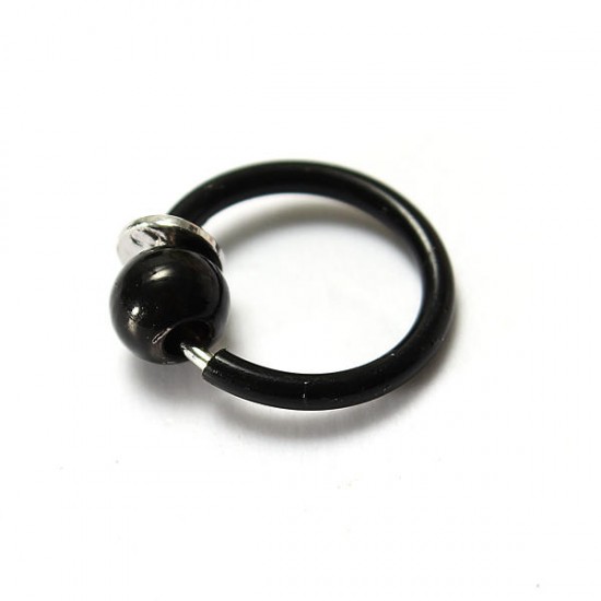1pc Clip On Hoop Body Nose Lip Bead Ring No Piercing Spring Ear Stud 1pc Clip On Hoop Body Nose Lip Bead Ring No Piercing Spring Ear Stud
