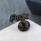 1pc Letters Words Titanium Steel Punk Unisex Earring Jewelry