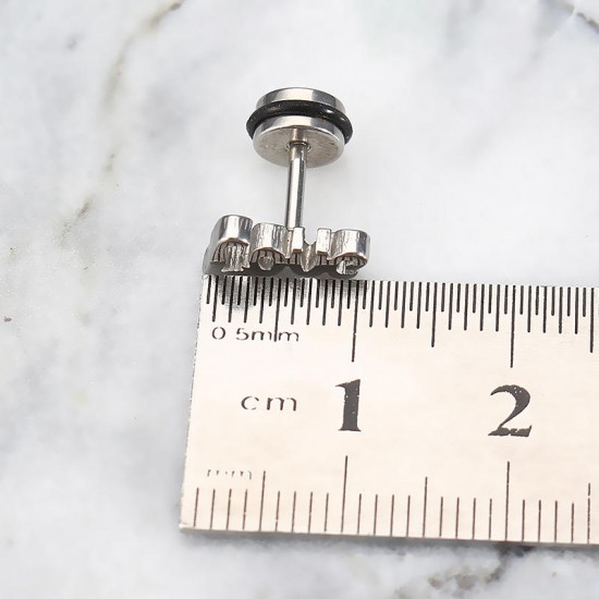 1pc Love Letters Words Punk Titanium Steel Trendy Earring Female Male Jewelry 1pc Love Letters Words Punk Titanium Steel Trendy Earring Female Male Jewelry