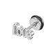 1pc Love Letters Words Punk Titanium Steel Trendy Earring Female Male Jewelry 1pc Love Letters Words Punk Titanium Steel Trendy Earring Female Male Jewelry