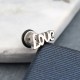 1pc Love Letters Words Punk Titanium Steel Trendy Earring Female Male Jewelry