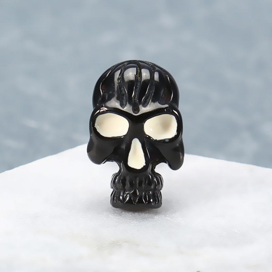 1pc Skull Titanium Steel Punk Women Men Male Earring Trendy Accessories