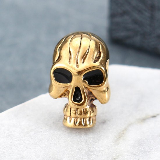 1pc Skull Titanium Steel Punk Women Men Male Earring Trendy Accessories 1pc Skull Titanium Steel Punk Women Men Male Earring Trendy Accessories