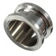 1pc Stainless Steel Pretty Girl Flared Ear Plugs Expander Tunnel Piercing 1pc Stainless Steel Pretty Girl Flared Ear Plugs Expander Tunnel Piercing