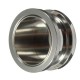 1pc Stainless Steel Pretty Girl Flared Ear Plugs Expander Tunnel Piercing