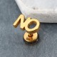 1pc Titanium Steel Letters Word NO Punk Women Men Earring