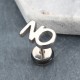 1pc Titanium Steel Letters Word NO Punk Women Men Earring 1pc Titanium Steel Letters Word NO Punk Women Men Earring
