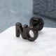 1pc Titanium Steel Letters Word NO Punk Women Men Earring 1pc Titanium Steel Letters Word NO Punk Women Men Earring