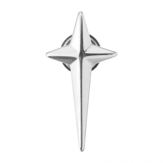 1pc Titanium Steel Rock Cross Star Earrings Trendy Ear Stud for Men 1pc Titanium Steel Rock Cross Star Earrings Trendy Ear Stud for Men