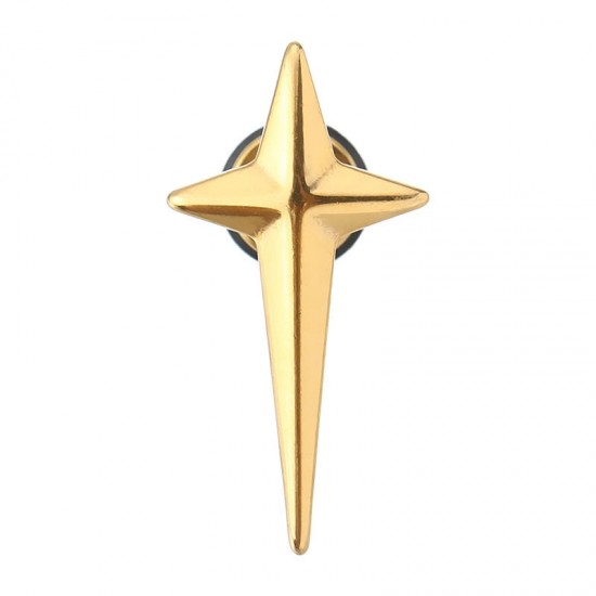 1pc Titanium Steel Rock Cross Star Earrings Trendy Ear Stud for Men 1pc Titanium Steel Rock Cross Star Earrings Trendy Ear Stud for Men