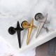 1pc Titanium Steel Rock Cross Star Earrings Trendy Ear Stud for Men