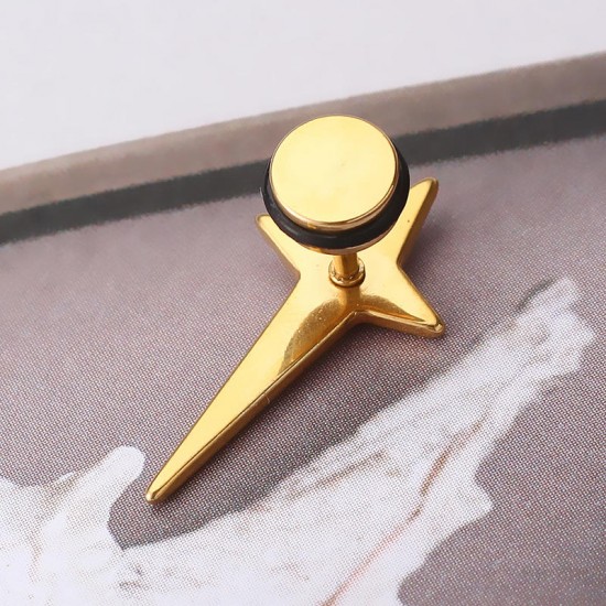 1pc Titanium Steel Rock Cross Star Earrings Trendy Ear Stud for Men 1pc Titanium Steel Rock Cross Star Earrings Trendy Ear Stud for Men