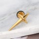 1pc Titanium Steel Rock Cross Star Earrings Trendy Ear Stud for Men 1pc Titanium Steel Rock Cross Star Earrings Trendy Ear Stud for Men