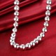 14mm Beads Men Silver Plated Necklace Chain Lucky Jewelry For Prayer 14mm Beads Men Silver Plated Necklace Chain Lucky Jewelry For Prayer