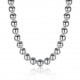 14mm Beads Men Silver Plated Necklace Chain Lucky Jewelry For Prayer 14mm Beads Men Silver Plated Necklace Chain Lucky Jewelry For Prayer
