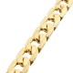 18K Gold Plated 10mm Men Chain 24inch Necklace Jewelry