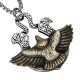 316L Stainless Steel Eagle Pendant Chain Never Fade Punk Necklace for Men