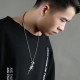 316L Stainless Steel Men Silver Gold Black Gun Pendant Titanium Steel Charm Necklace 316L Stainless Steel Men Silver Gold Black Gun Pendant Titanium Steel Charm Necklace