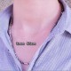 3mm Men's Silver Single Chain Anti-allergic Antifade Stainless Steel Necklace for Men