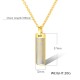 50cm Trendy Titanium Steel Cross Men's Necklace Silver Gold Plated Pendant Men Jewelry