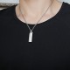 50cm Trendy Titanium Steel Cross Men's Necklace Silver Gold Plated Pendant Men Jewelry