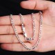 925 Sterling Silver Stamp Figaro Chain Necklace 16 18 20 22 24 26 28 30 Inch 925 Sterling Silver Stamp Figaro Chain Necklace 16 18 20 22 24 26 28 30 Inch