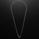 925 Sterling Silver Stamp Figaro Chain Necklace 16 18 20 22 24 26 28 30 Inch 925 Sterling Silver Stamp Figaro Chain Necklace 16 18 20 22 24 26 28 30 Inch