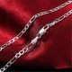 925 Sterling Silver Stamp Figaro Chain Necklace 16 18 20 22 24 26 28 30 Inch
