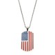 American Flag Sports Titanium Steel Necklace Trendy Unisex Clothing Accessories for Men Women