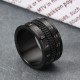 12mm Titanium Steel Black 316L Stainless Steel Finger Ring Spinner Camera Lens Focus Ring Men Ring 12mm Titanium Steel Black 316L Stainless Steel Finger Ring Spinner Camera Lens Focus Ring Men Ring