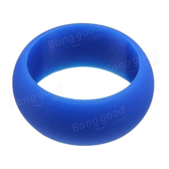 Size 8 Mens Rubber Silicone Soft Band Ring