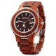 BEWELL ZS-100BG Luminous Hands Calendar Wood Watches Waterproof Quartz Unisex Watch