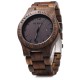 BEWELL ZS-W086B Men Natural Wooden Auto Calendar Display Fashion Quartz Wrist Watch