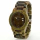 BEWELL ZS-W109B Male Quartz Watch Calendar Waterproof Natural Wood Watches