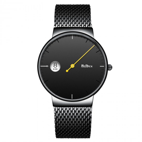 BIDEN 0049 Ultra Thin Fashionable Men Wrist Watch Creative Quartz Watches