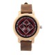 BOBO BIRD C-J19 Retro Style Wood Wrist Watches Leather Strap Ladies Watch