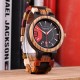 BOBO BIRD J-Q13 Unique Design Auto Date Display Wooden Watch Creative Quartz Watches