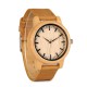 BOBO BIRD WA16 Simple Design Wooden Watch Genuine Leather Strap Unisex Quartz Watch