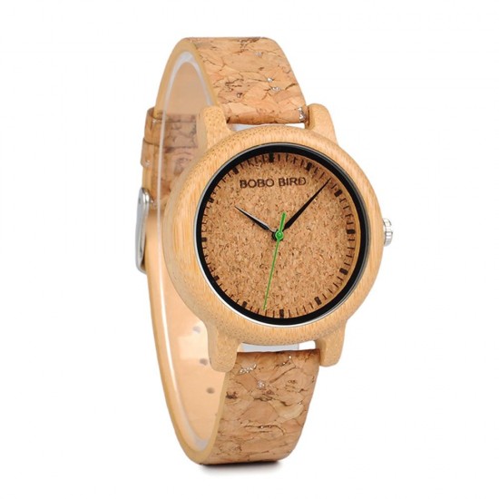 BOBO BIRD W*M11M12 Unique Design Watch Band Quartz Watches Lovers Bamboo Couple Watch