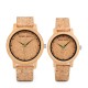 BOBO BIRD W*M11M12 Unique Design Watch Band Quartz Watches Lovers Bamboo Couple Watch